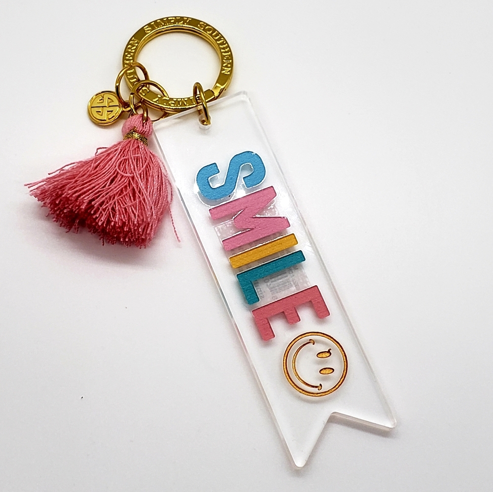 Simply Southern Acrylic Keychain - SMILE